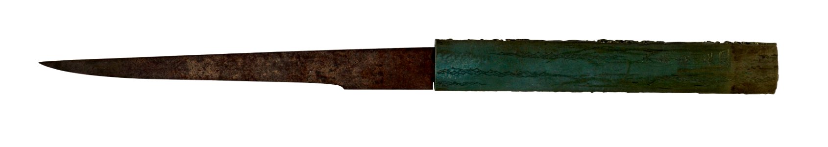 Ômori Hidetomo - Kozuka with Fish and Waves - Walters 5112644 - Back