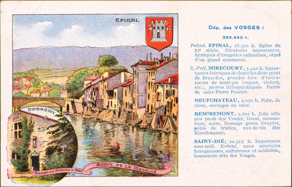 Épinal, Dep. Des Vosges … CP 0521 PR