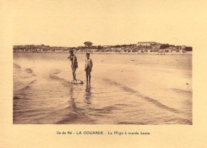 Île de Ré-FR-17-La Couarde-plage à marée basse photo