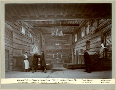 Öfver vattnet, Dramatiska teatern 1902. Föreställningsbild - SMV - H14 030