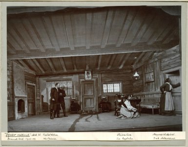 Öfver vattnet, Dramatiska teatern 1902. Föreställningsbild - SMV - H14 031