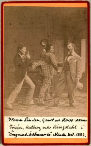 Öregrund-Östhammar, Mindre teatern 1882. Rollporträtt - SMV - H3 085