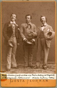 Öregrund-Östhammar, Mindre teatern 1882. Rollporträtt - SMV - H3 086