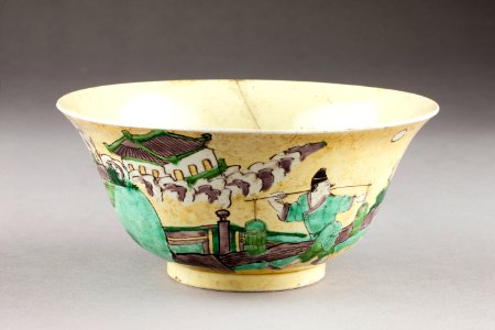 Östasiatisk keramik. Skål. Qing dynastin, Kangxi - Hallwylska museet - 95935