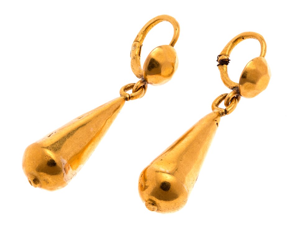 Örhängen i guld, 1800-talets första hälft - Hallwylska museet - 110120