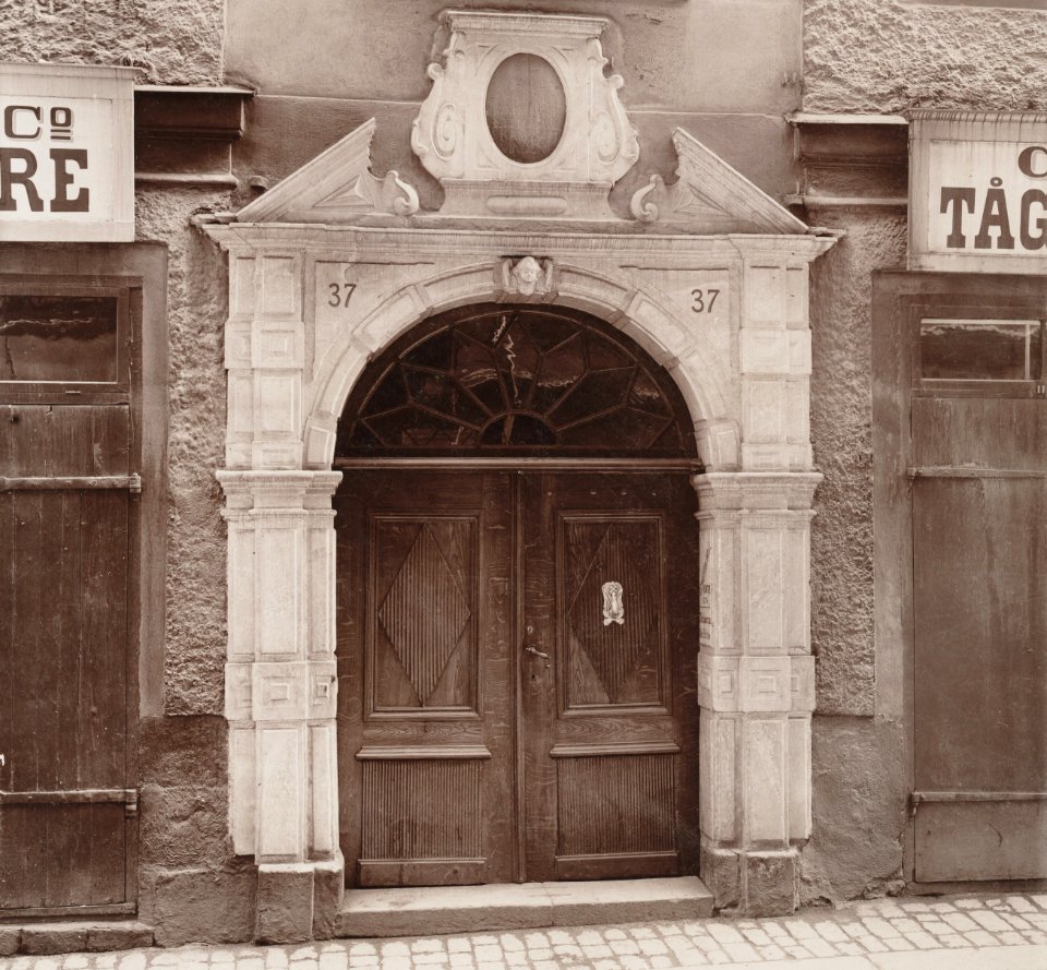 Österlånggatan 37, portal, 1903