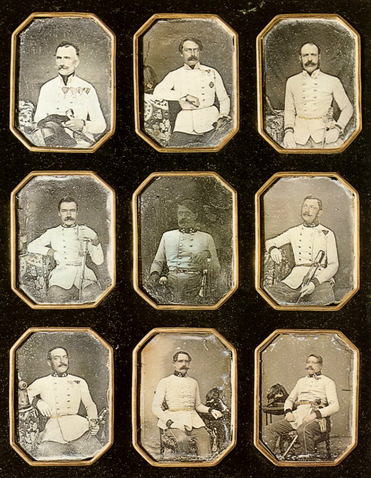 Österreichischer Photograph um 1851 - Offiziere des Steirischen Infanterieregimentes Nr. 47 (Zeno Fotografie)