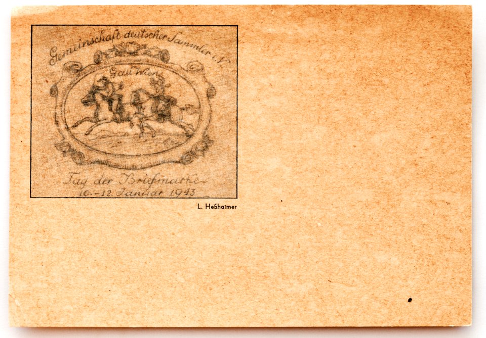 Österreich Ersttagsbrief 1943 Gemeinschaft deutscher Sammler Gau Wien