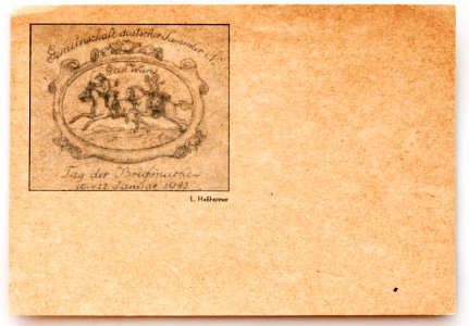 Österreich Ersttagsbrief 1943 Gemeinschaft deutscher Sammler Gau Wien