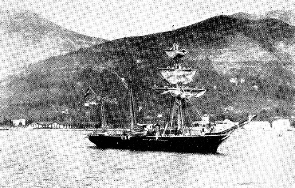 Österreichisches Kanonenboot SMS ALBATROS Mitte der 1870er Jahre