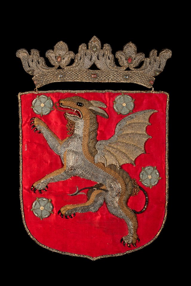 Östergötlands vapen med grip, 1660 - Livrustkammaren - 108749