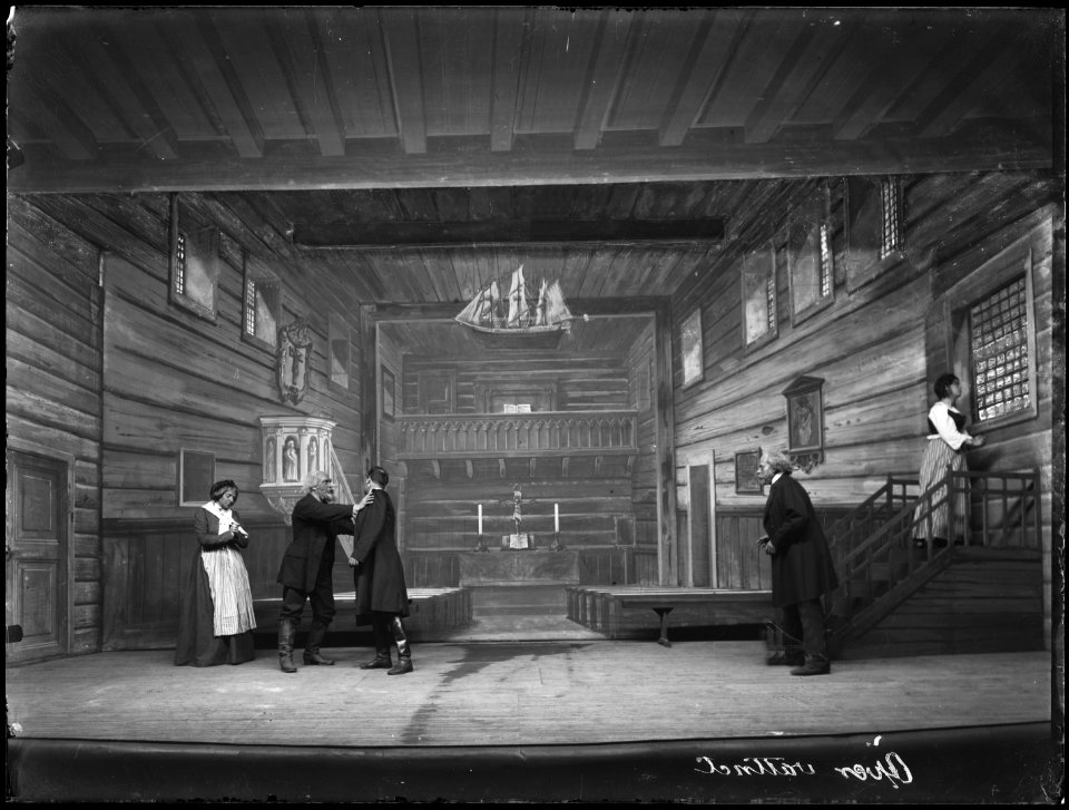Över vattnet, Dramatiska teatern 1902. Föreställningsbild - SMV - DrT061
