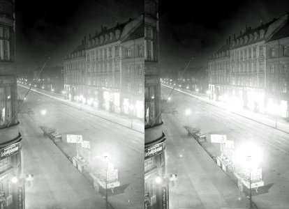 Østerbrogade ned mod Sortedams Sø, 1908-1910