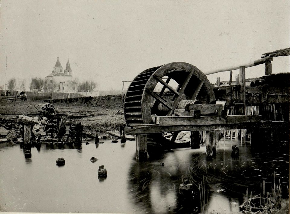 Überreste einer Wassermühle in Worotniewo, 29.I.1916 (BildID 15541498)