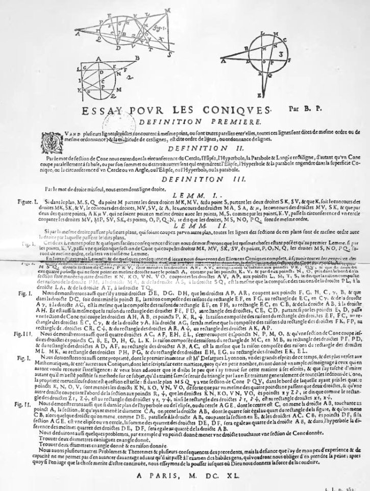 Œuvres de Blaise Pascal, I p252