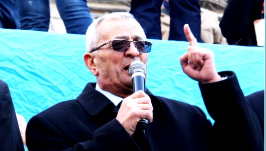 İsgəndər Həmidov mitinqdə