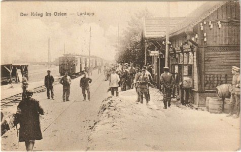 Łyntupy, Čyhunačnaja. Лынтупы, Чыгуначная (F. Krauskopf, 1916)