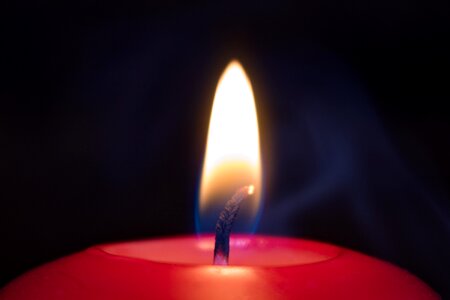 Candlelight red mood photo