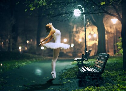 Urban landscape night dance