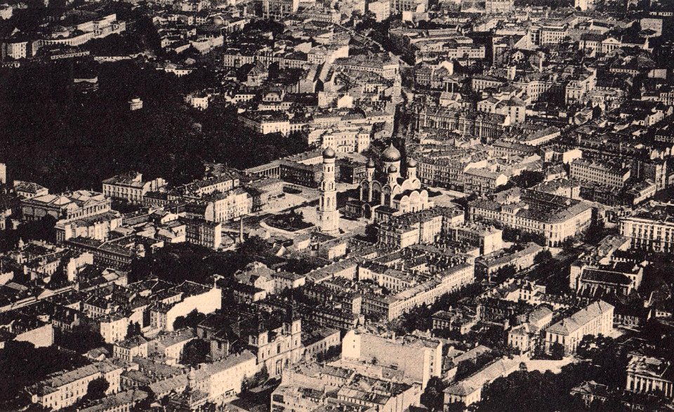 Śródmieście Warszawy z placem Saskim przed 1916