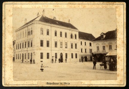 Šola na Glavnem trgu v Kamniku 1890