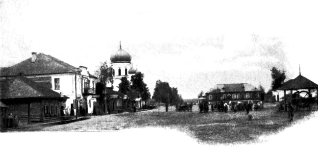 Škłoŭ, Rynak-Paštovaja. Шклоў, Рынак-Паштовая (A. Astankovič, 1905)