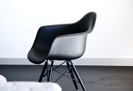 Black and white steel wall