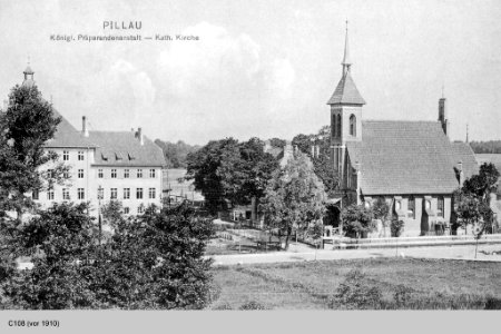 Балтийск Pillau Kath KirchKglPraeparandenanst