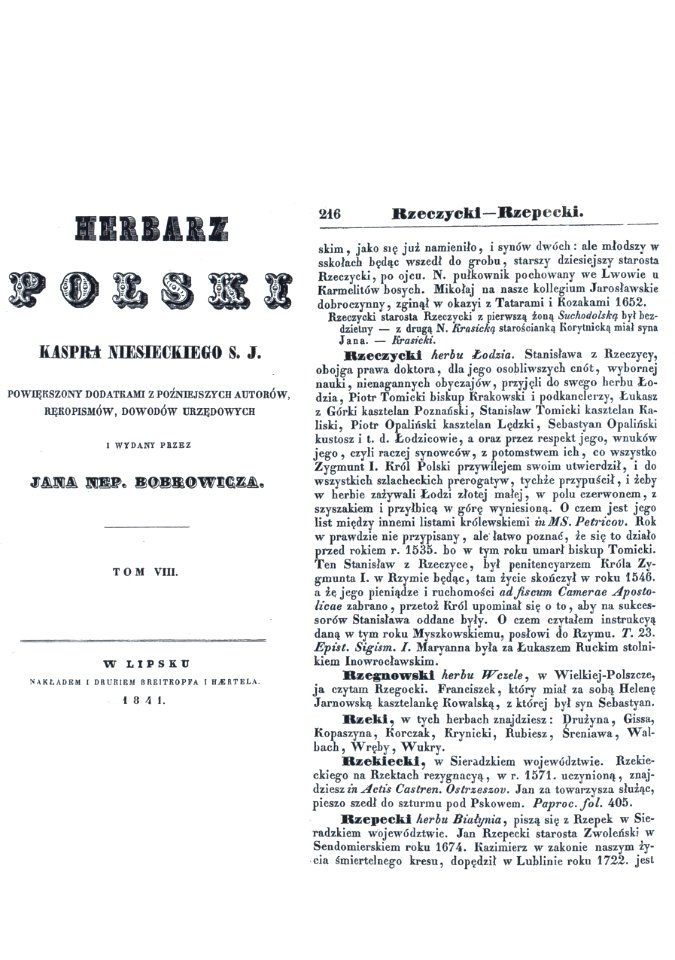 Гербовник Rzeczycki