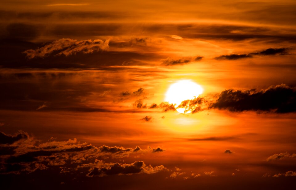 Abendstimmung evening sky dusk photo