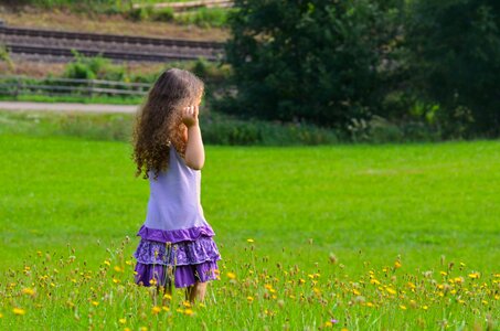 Hayfield field girl