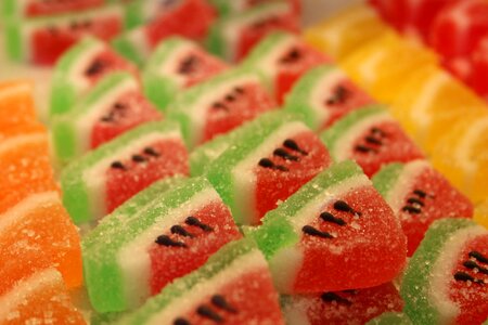 Nibble watermelon colorful