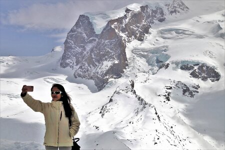 Winter ice mountain photo