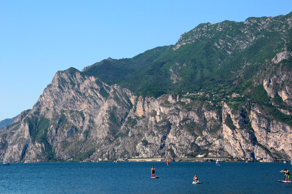 Landscape mountains water sports