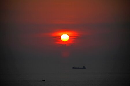 Night light sea