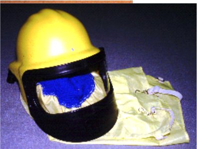 Шлем от респиратора с принудительной подачей воздуха photo