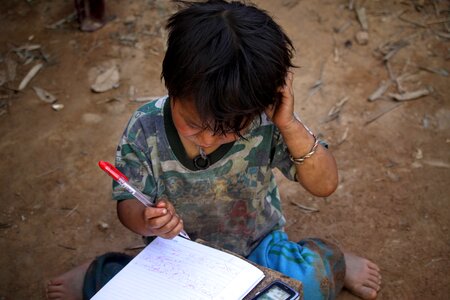 Pen notebook writing