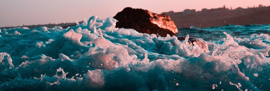 Water waves nature