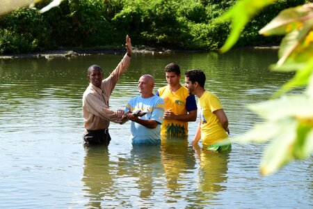 Cuban river baptism photo