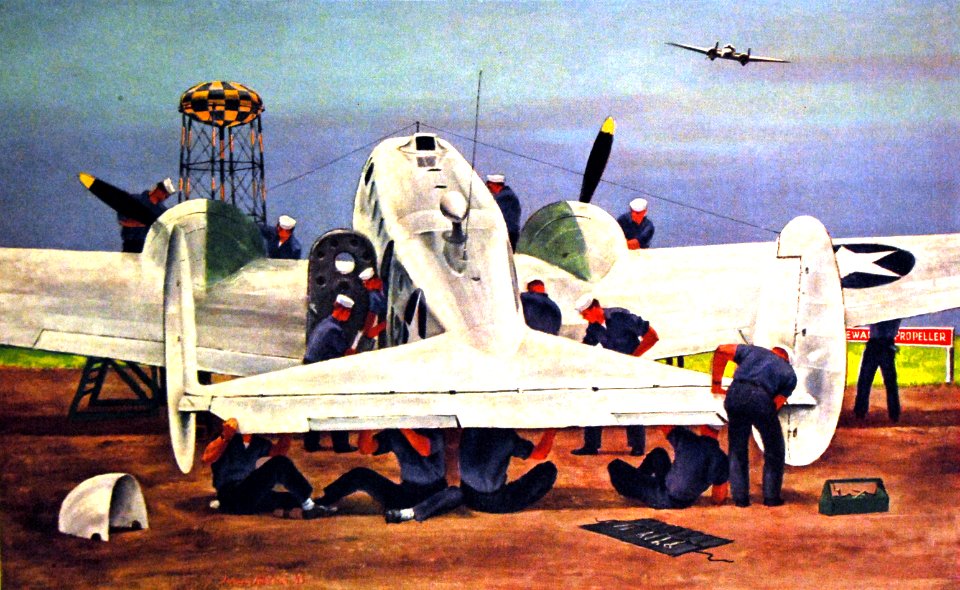 “Ready on the Line, artwork by Joseph Hirsch (18965187913)