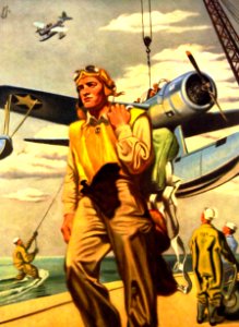 “Flight’s End,” artwork by George Schreiber (19579240252)