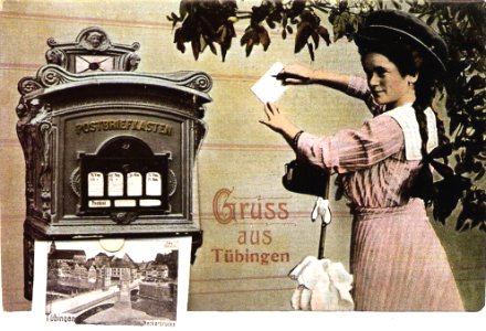 „Gruss aus Tübingen“ (Leporello-PK A Heincke RU 1910 TPK034)