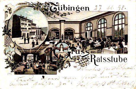 „Gruss aus der Ratsstube“ (AK Gebr. Metz 1898 TPk172)