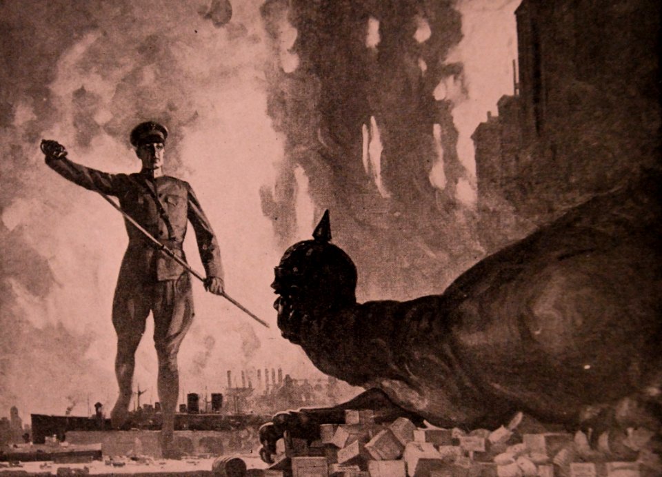 ”There Never Was, There Never Will Be An American Hoarder. Every Hoarder Is An Ally of Germany” artwork by Everett Johnson (22059184394)