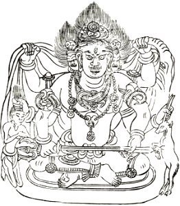 大黒天（大悲胎藏大曼荼羅 仁和寺版） - Mahakala (Ninna-ji Taizō Mandala)