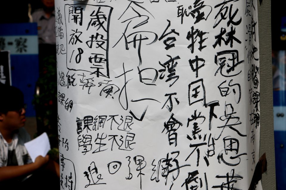 台灣數千民眾舉行反課綱抗議示威 10