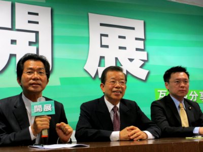 李應元 謝長廷 趙天麟 開展之旅記者會 20121001