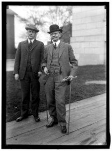 Thomas Riley Marshall (left) with unidentified man LOC hec.02425