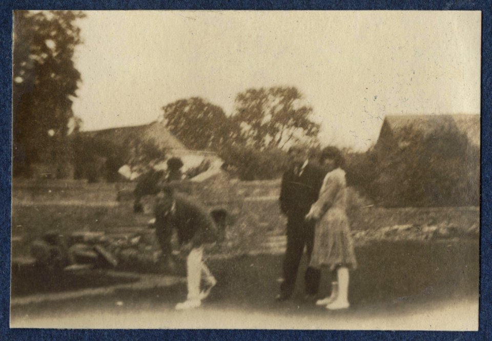 Thomas Stearns Eliot, Sir John Tresidder Sheppard, Julian Ottoline Vinogradoff by Lady Ottoline Morrell