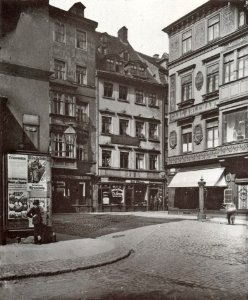 Thomaskirchhof Thomasgaesschen Leipzig 1885